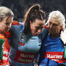 Days after horror injury left her in ICU, Sky Blues star is back for decider
