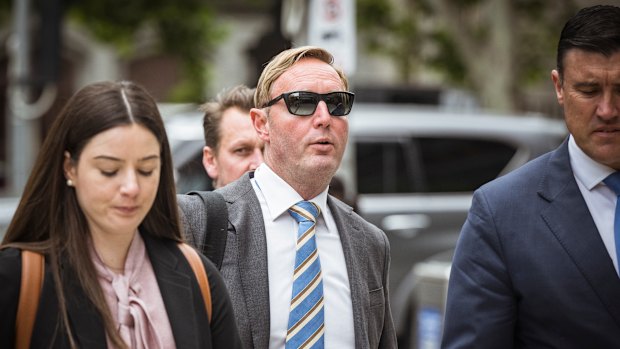 First Guardian co-founder David Anderson (in sunglasses) denied abandoning Pickett’s restaurant group because he knew it was insolvent. 