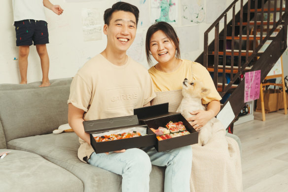 Director Elle Lee and head chef and owner Sangyong Park, of By Sang restaurant, have created Australia’s first at-home omakase for busy working families.