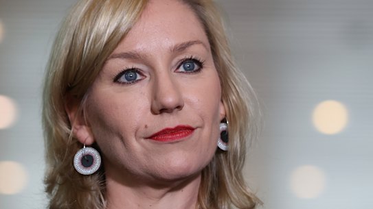 Senator Larissa Waters in Parliament House in Canberra on  Monday 30 November, 2020.