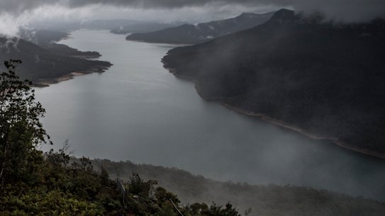 Lake Burragorang, behind Warragamba dam, is now almost 70 per cent full after nearing 40 per cent just days ago.