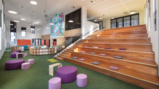 Most new and upgraded public schools have some form of flexible learning space.