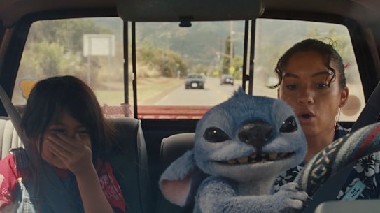 Maia Kealoha and Sydney Agudong in a Lilo & Stitch.