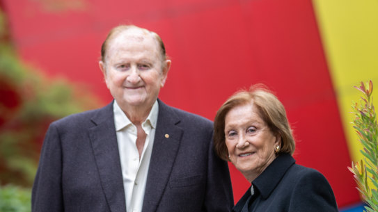 John Gandel AC and Pauline Gandel AC are in discussions with the state government over funding the NGV Contemporary. 