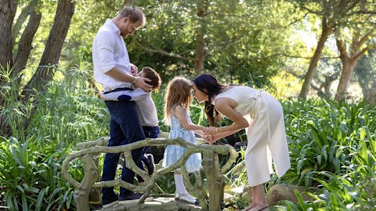 Harry and Meghan had planned to take Prince Archie and Princess Lilibet to the UK.