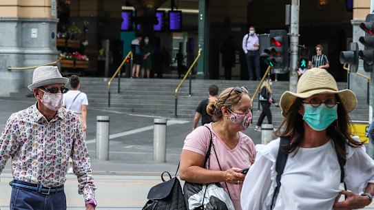 Melburnians will be back in masks when indoors from 6pm on Tuesday.