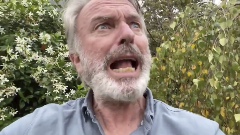 When The Going Got Tough Sam Neill Got Out His Ukulele Entertainment and promotional photographic services www.samneillphoto.com. sam neill got out his ukulele