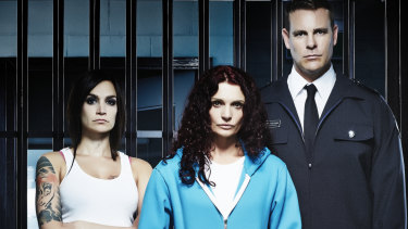 Prison drama Wentworth, starring Nicole Da Silva, Danielle Cormack and Aaron Jeffrey.
