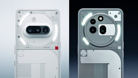 There is also an $850 Nothing Phone 3a Pro (right), which adds more capable cameras including a telescope 3x optical zoom.