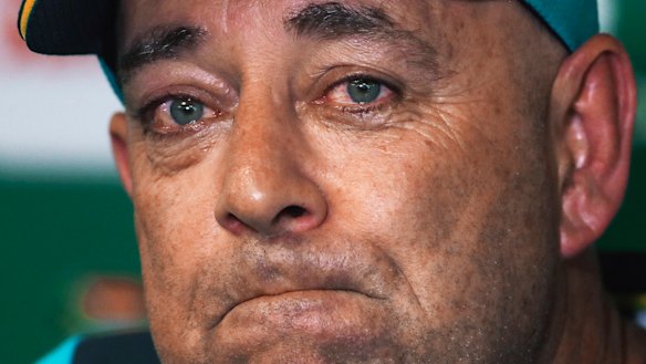 An emotional Darren Lehmann said he couldn't continue as coach after seeing what Steve Smith and David Warner went through.