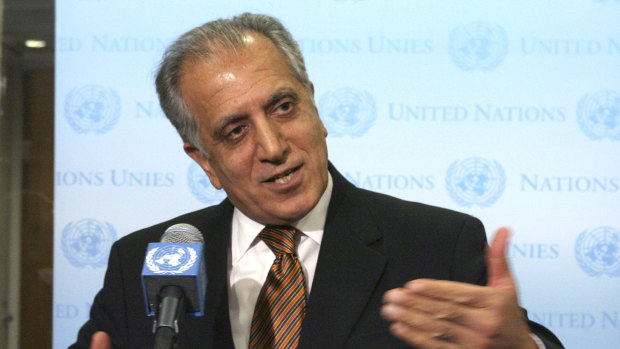 US envoy Zalmay Khalilzad, pictured in 2009, met Taliban leaders late last week.