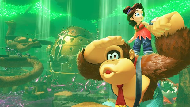 There are mysteries, twists and story revelations surrounding Pauline’s role in the game, but DK’s just in it for the bananas and to help his new friend.