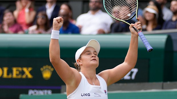 Ash Barty is into a Wimbledon final.