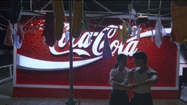 The L’amour-like Coca-Cola sign in Baz Luhrmann’s 1992 film Strictly Ballroom.