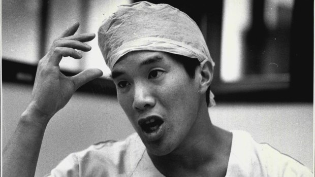 Dr Charlie Teo in December 8, 1988 as a resident Neurosurgeon at Royal Prince Alfred Hospital.