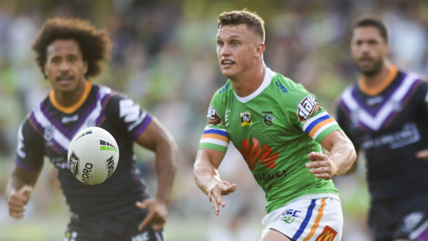 Jack Wighton's move to five-eighth has drawn praise from Melbourne.