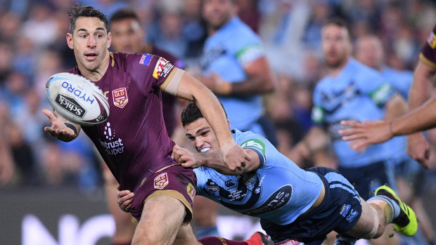 Leading from the front: Billy Slater will be captain for the Maroons in his Origin farewell.