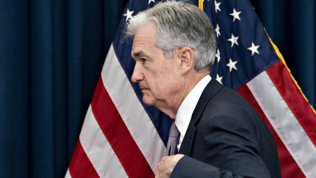 US Federal Reserve chairman Jerome Powell. The Fed's response to the seizure in the US "repo" market last September that has driven sharemarkets to new heights.