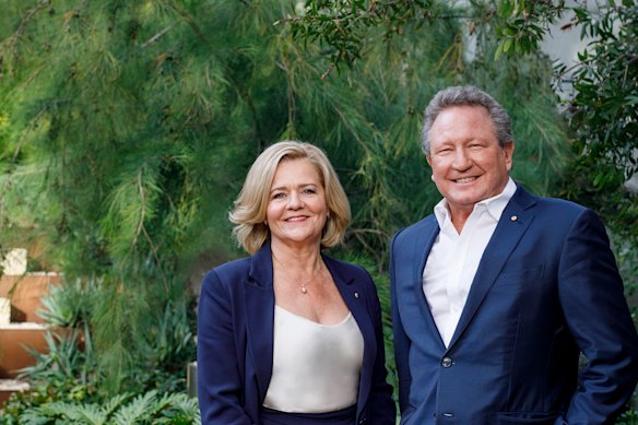 Andrew and Nicola Forrest.