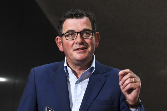 Daniel Andrews says Victoria will build a Howard-Springs-style facility. 