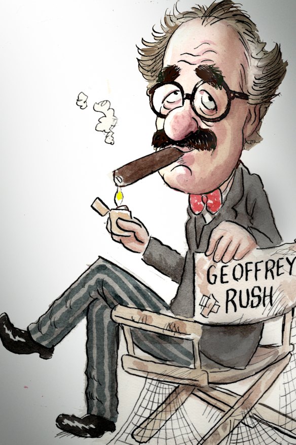 Actor Geoffrey Rush will star in Raised Eyebrows, a biopic about comedian Groucho Marx.