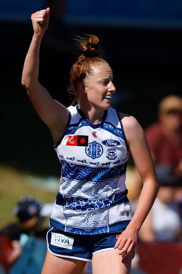 Geelong’s gun forward Aishling Moloney.