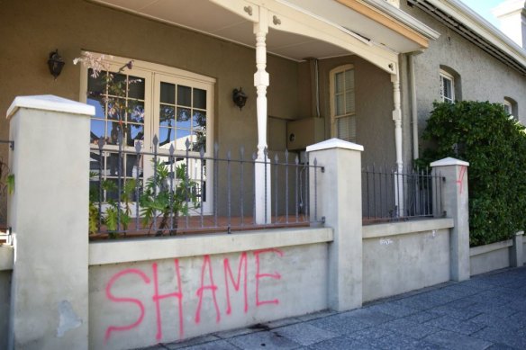 Police are investigating the vandalism on Senator Cash's office walls.