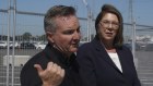 Energy Minister Chris Bowen and Transport Minister Catherine King announcing the new emissions standards.