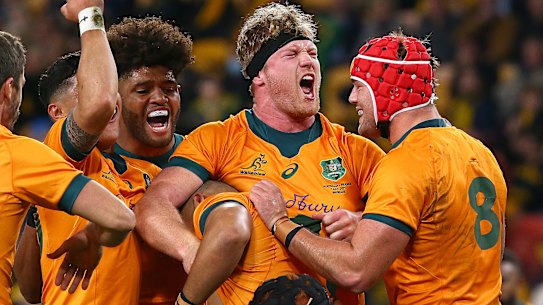 Wallabies lock Matt Philip.