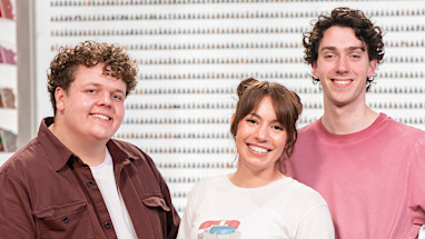 Jordy, Michelle and Max are ready to compete on Lego Masters 2026 titled Bricktacular. 