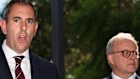 Treasurer Jim Chalmers and Prime Minister Anthony Albanese at a press conference in Queensland on Thursday.