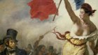 Liberty Leading the People, by Eugene Delacroix, commemorating the July Revolution of 1830. The language of older fights echoes deeply in the current one, hardening positions on both sides.
