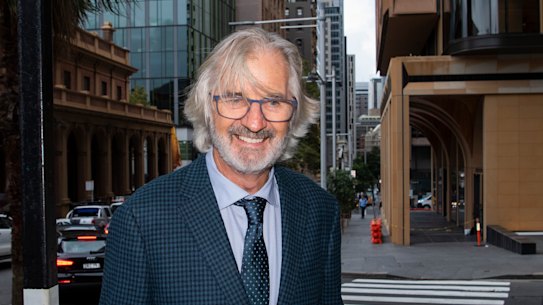 John Jarratt arriving at the NSW Supreme Court on Thursday.