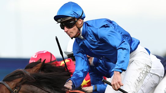 James gets his 99th group 1 on Broadsiding in the Golden Rose last month.