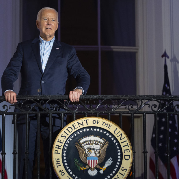 Holding onto the job: US President Joe Biden at the White House last week.
