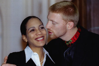 Boris Becker kisses his wife Barbara Feltus in Germany in 1993.