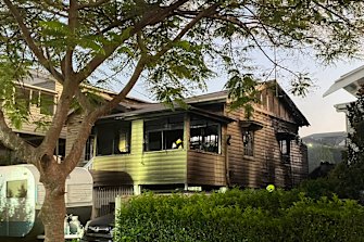 A child has died after fire gutted a house in Clayfield in Brisbane.