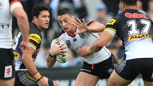 Former Warriors outside back Charnze Nicoll-Klokstad is in the mix for the Raiders No.1 jersey.