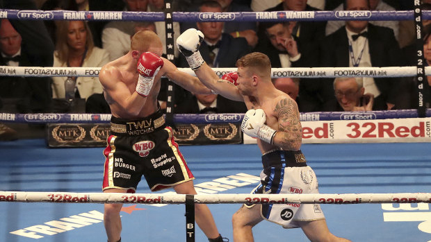 Too good: Frampton's victory was emphatic.
