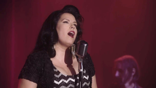 Rebekah del Rio performing at the Bang Bang Bar in Twin Peaks.