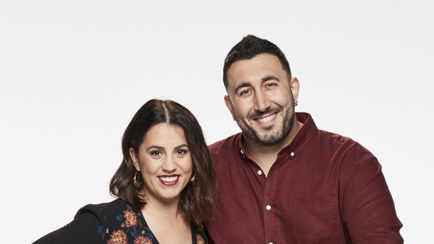 Sarah and George Bragias compete on the 16th season of Nine's renovation reality show, The Block.