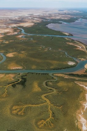 The eastern edge of Exmouth Gulf.