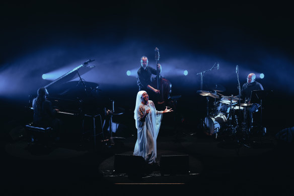 Jazzmeia Horn performs at Melbourne Recital Centre as part of the Melbourne International Jazz Festival.