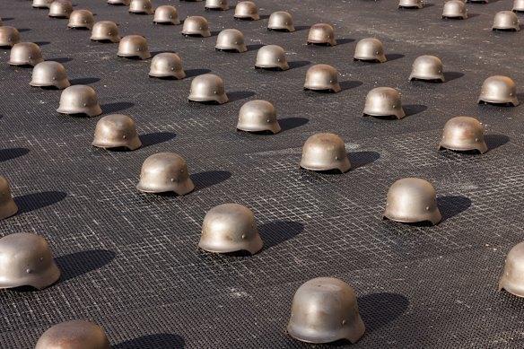 Ai Weiwei’s Mushrooms outside the Museum of Contemporary Art Australia.