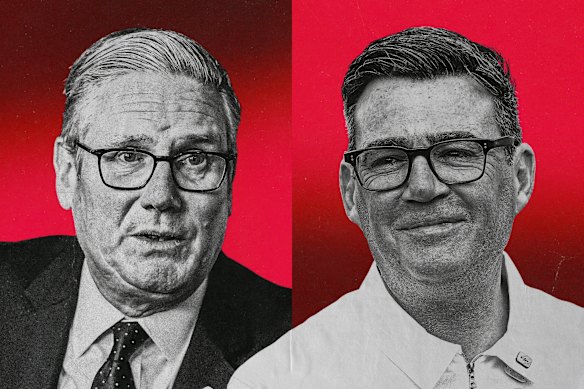 Il primo ministro britannico Keir Starmer e l'uomo che dovrebbe sostituirlo, Andy Burnham. 