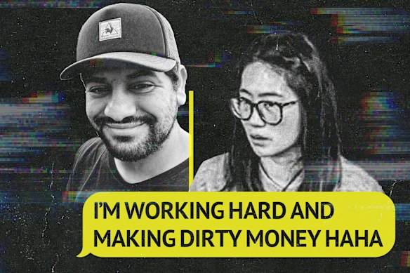 Cash totalling $6000 was seized from Katya Wang’s home in Parramatta.