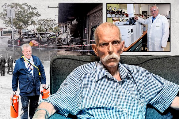 Kelleher investigated 7000 fires for Victoria Police and now has  oesophageal cancer.
