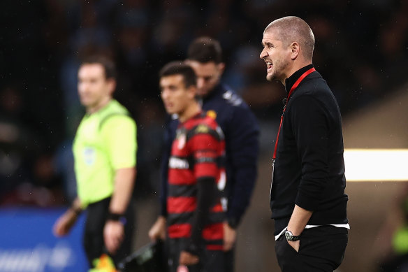 Wanderers coach Carl Robinson is under pressure.