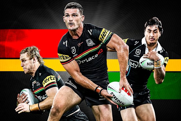 Panther perfection: Lindsay Smith, Nathan Cleary and Casey McLean have been key figures in the latest evolution at Penrith.