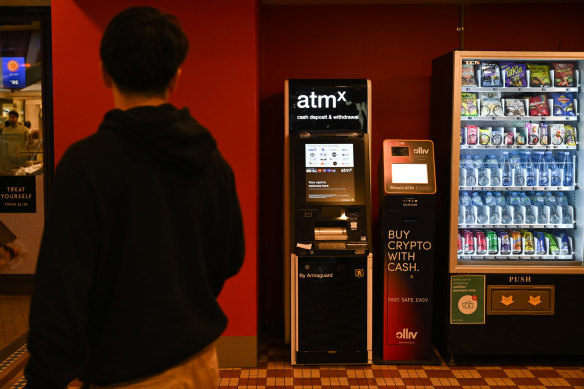 There has been a rapid expansion in cryptocurrency ATMs in shops and shopping centres in Australia.